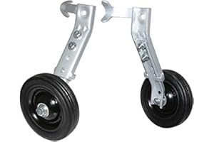 GUOML Newton - Estabilizador de bicicleta reforzado con rueda de plástico para bicicleta con discapacidad 20-24-26" (par)