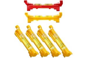 TianLin 6 Stück Schnurwasserwaage, Wasserwaage Schnur, Schnurwaage Wasserwaage mit Häkchen, Schnurwasserwaage Profi-Set für Mauerwerk, Klempner, Dachrinnen und Fliesen
