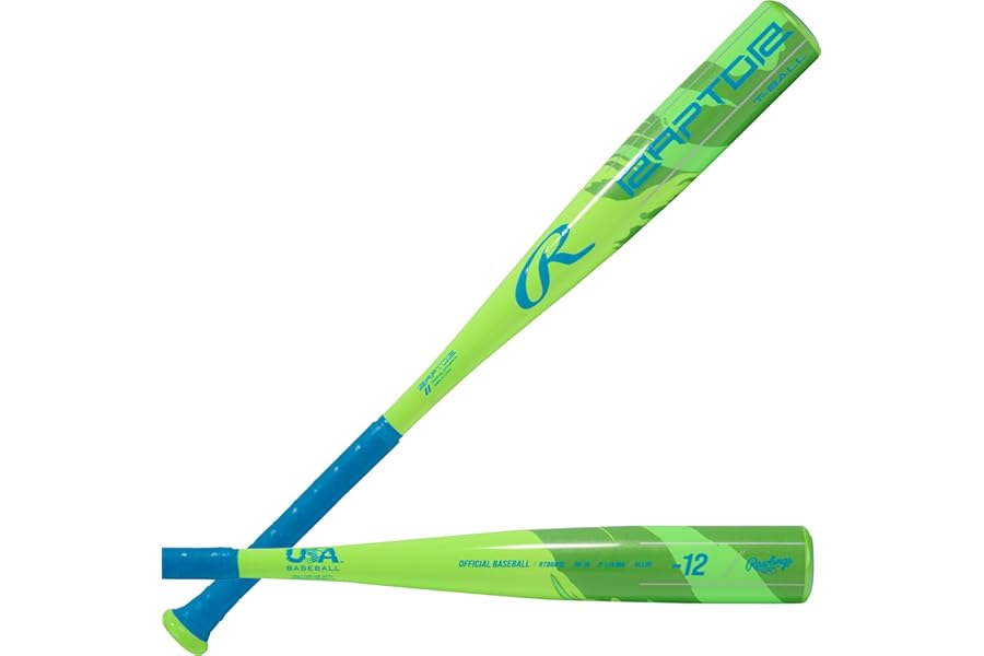 Rawlings | Raptor T-Ball Bat | USA | -12 Drops | 2 1/4" Barrel | 1 Piece Aluminum