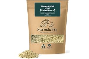 Semillas de Cáñamo Peladas BIO Samskara | Cáñamo Semillas Origen UE | Fuente de Omega 3 y 6, Proteína Equilibrada | Keto | Hemp Seeds para Batidos, Bowls, Toppings y Snack Saludable - 1kg
