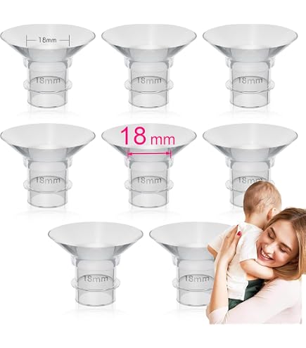 4 Inserti Per Flangia Tiralatte 17mm | Adattatori Per Capezzoli Da 24mm A 17mm | Compatibili Momcozy, Medela, Spectra, Elvie
