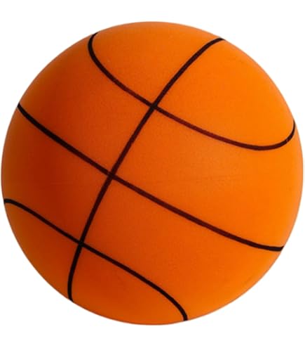 Pallone Da Basket Silenzioso Per Interni – Palla In Schiuma Poliuretanica, 24 Cm, 320 G, Antiurto E Rimbalzo Rapido, Per Bambini