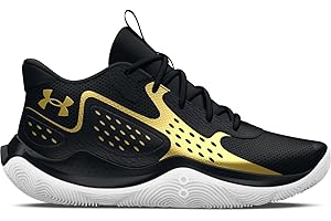 Under Armour Mens UA Jet 23 Basketball Shoes Unisex Trainers Black/Gold 9.5