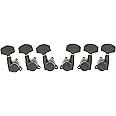 Musiclily Pro 3R3L Guitar Locking Tuners Machine Heads Tuning Pegs Keys Set for Electric or Acoustic Guitar, Black