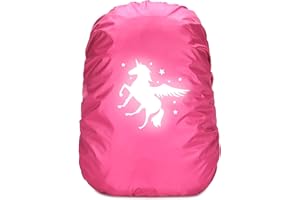 Leeelyan 35L Coprizaino Antipioggia,Copri Zaino per Pioggia,Parapioggia per Zaino Reflective,Parapioggia di Riflettente,Impermeabile Antipolvere Scuola,Durevole,per Campeggio,Viaggi