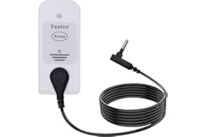 HOOGA Grounding Continuity Tester for Grounded Products, Mats, Sheets, Pads, Wrist Bands, Blankets, Pillow Case. Universal. 15 Foot Cord Included. Use to Test Effectiveness of Earth Connected Products.