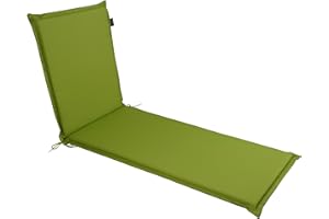 ‎LILENO HOME LILENO HOME Sonnenliege Auflage als 1. Set - Rollliege in Apfelgrün - Gartenliegen perfekt für Strandliege - Polster-Auflage (188x60x5cm) MIA