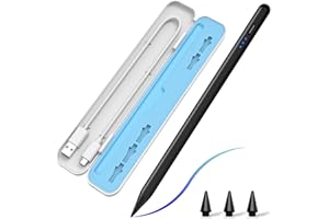 ‎PAPERFEEL Stift für iPad, Stift Pencil für iPad (2024-2018), Stylus Pen für iPad Pro M4 13/11/12,9 Zoll, Air M2 13/11/10,9 Zoll (3/4/5 Gen), Mini 5/6, iPad 6./7./8./9./10. Gen, Palm Rejection, Tilt Function