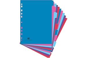 Oxford Campus – Separadores para archivador, tamaño A4, 10 unidades