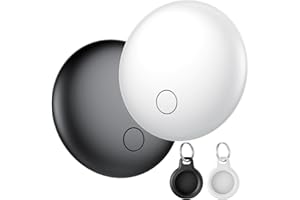 CASCHO Air Tracker Tag-2 Pack, Item Finder Works with Find My App (iOS Only), Luggage Tracker for bags, Keys, Wallets, Replaceable Batteries Last 1 Year, 100dB Loud Beep, Worldwide Tracking, IP67 Waterproof