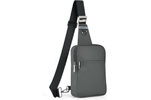 Tibroni Sling Bag Umhängetasche Brusttasche Schultertasche Herren Damen mit RFID-Blockierung, Chest Crossbody Bag Shoulder Bag Geeignet für Linke und Rechte Schultern, Herrentaschen Klein