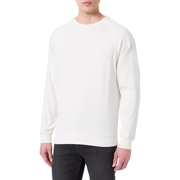 HUGO Heren San Quintus-C Sweater, Black1, XL