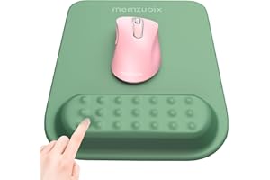 memzuoix Ergonomic Mouse Pad with Wrist Support, Premium Memory Foam Padding for Pain Relief, Non-Slip PU Base for Stable and Gentle Hold - for Laptop and Desktop in Office and Home