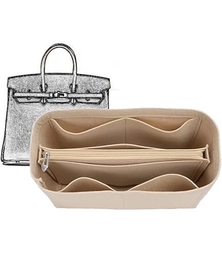 DGAZ Organisateur De Sac à Main En Soie Pour Birkin 25/30/35/40 - Forme De Sac Luxe Gold