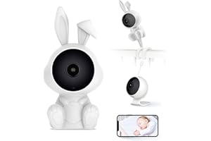 BNGN8.0 Baby Monitor Neonato Video Audio 1080p Videocamera Bambini Visione Notturna Interno Wifi Telecamera Rilevamento Suono Movimento Temperatura Allarme Supporto