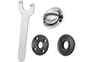 DEFIYEAR 4PCS Angle Grinder Accessory Set - Quick Release Nut, Pressure Plates & Wrench for Easy Installation, Compatible with Makita & Bosch Angle Grinders