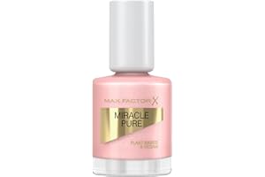 Max Factor, Smalto Unghie Miracle Pure Nail Colour, Smalto 100% Vegano, con Formula Traspirante, Asciuga Velocemente, Formato 12 ml, Colore 202 Natural Pearl