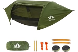 Night Cat Amaca Tenda Con Zanzariera Impermeabile Antipioggia Per 1 Persona Escursionismo Campeggio in Giardino Cortile Selvaggio