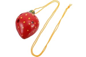 MILISTEN 1 Zestaw Ocarina Owocowa Truskawka Okaryna Praktyka Okaryny Dziewczęce Okaryny Początkujący Owoc Okaryny Porcelanowe Okaryny Instrument Dziewczynka Student Porcelana