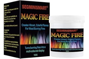 SEGMINISMART Magic Flame,Polvere Colorata per bracieri,Magic Neon Flames,Fiamma Colorata per Camino Fire Colors Powder per Fuoco colorato per caminetti Stufa Camino falò