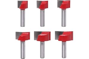 PETANSY Lot de 6 fraises de nettoyage de sol - Tige de 8 mm - Pour le nettoyage des sols - Outil de travail du bois