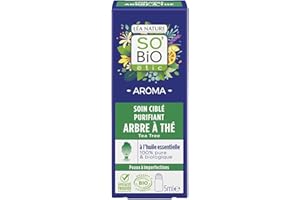 SO'BiO étic - Roll-On SOS imperfections Arbre à thé - Aroma - Peau à imperfections - Certifié Cosmebio - Roll-on de 5 ml