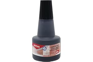 ‎OFFICER PRODUCTS OFFICE PRODUCTS Stempelfarbe zum Nachfüllen für Stempelkissen/ 30 ml/Farbe: Schwarz/Universale Stempeltinte/ 1 Stück