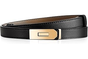 DUNSOO Cintura Pelle Donna, Cintura Donna Firmata, Cintura Sottile Regolabile in Pelle da Donna Adatta per la Decorazione di Abiti, Jeans, Donna