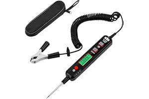 OBDResource Spannungsprüfer kfz Smart Circuit Tester, Stromfühler 0,8-100V DC Spannungsprüfer Automotive Kontinuität Test Elektrische Tester Auto Sicherung Tester mit Taschenlampe für Autobatterie