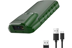 NETUM Scanner de Codes-Barres Bluetooth 1D, Lecteur de Codes-Barres CCD 3-en-1 Clip arrière Automatique sans Fil pour Balayage de Pistolet Fonctionne avec Tablette iOS Android Windows MacOS (1D E740)