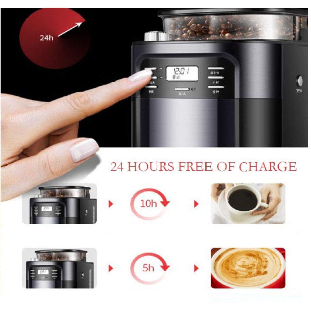 TAOLILI-Kaffeemaschine-Haushaltsautomatischer-Tropf-Edelstahl-Kaffeemhle-Phantasie-Schaum-Maschine-Cappuccino-TAOLILI-Latte-Maker