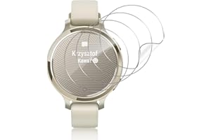 Funrae Verre Trempé Compatible avec Garmin Lily 2 Active/Garmin Lily 2 [4 pièces], sans Bulles Résistant aux Rayures HD Qualité Supérieure Transparent TPU Souple Film Protecteur d'écran [Transparent]