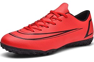 VTASQ Chaussures de Football Homme High Top Professionnel Athlétisme Entrainement Adolescents Garçon Spike Antidérapant Chaussures de Sport Crampons Professionnel Unisexes