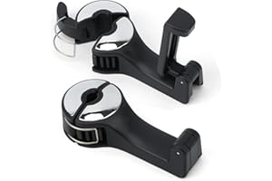 ZOOQUE Ganchos para Reposacabezas,Multifunción de Soporte para Reposacabezas,Rotación de 360º y Soporte Para el Teléfono (2pcs/4pcs)