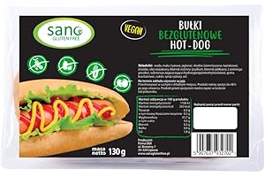 ‎YULKA Glutenfreie Hot Dog Brötchen (2x65g) frei von Mais, Sojafrei und Weizenfrei, Laktosefrei, ohen Ei, Vegan