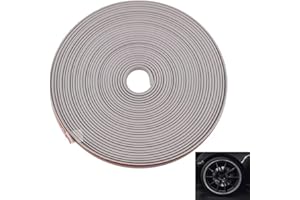 Auto Rad schutzring, FaJoek 8m/rolle Auto Felgenschutz Streifen, Felgenstyling Rim Protector, Felgenschutzschutz Ringe, Selbstklebende Protektor-Band, Auto Dekoration（Grau）
