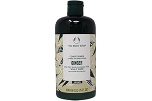 The Body Shop Ginger Scalp Care Conditioner (1x 400ml), Conditioner for Dry, Flaky Scalp, Helps Seal Hair Strands & Reduce Friction, Use After Shampoo, Vegan Haircare