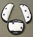 Universal Baby Dreams 3-Piece Seat Belt Pad Set + Step Pad for Maxi Cosi/Römer, White with Blue Stars – Infant GRUPPE0 New Stars