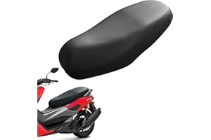 ELEGANCE-GO Motorradsitzbezug,Universal Motorradsitzbezug mit Elastischem Leder Wasserdicht Sitzabdeckung Roller Moped Sitzbezug Sitzbank Abdeckung Motorrad Sitzbank Kissen für Motorrad Roller Moped