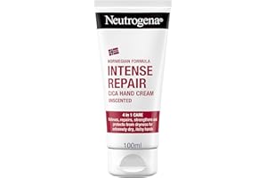 Neutrogena Norwegian Formula Intense Repair Unscented Hand Cream (1 x 100ml), With Glycerin and Panthenol, Helps Protect Very Dry Hands for Instant Relief with Long Lasting Care