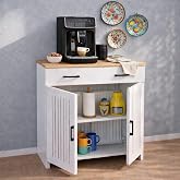 bangu Kapaklı Petek &Uuml;st&uuml; Kahve K&ouml;şesi Dolabı (Derinlik 32 cm) &Ccedil;ok Ama&ccedil;lı Dresuar BPKM009 (&Uuml;ST ATLANTİK, 100 CM)