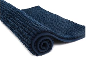 Pincy Szenilowa antypoślizgowa mata łazienkowa, 40 x 60 cm, kudłaty dywanik łazienkowy z mikrofibry, szybko wchłania wodę, można prać w pralce, trwały dywanik podłogowy, idealny do wanny, łazienki,