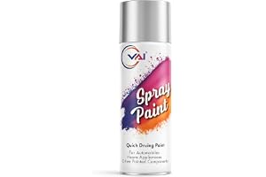 VAI Silver Spray Paint 400ml (Pack of 1) DIY Spray Paint for Metal, Wood, Plastic, Wall Quick Drying, High Coverage, Multipurpose