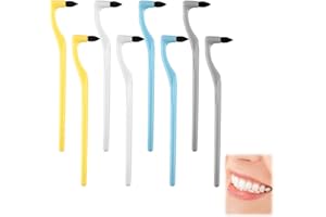 BIVOFU 8 PCS Zahnsteinentferner, Zahnbürste Stain Remover, Zahnpolierer, Dental Zahnsteinentferner Set, Professionelles Zahnpflege Kit für Zuhause, und Verfärbungsreinigung, Mischfarben
