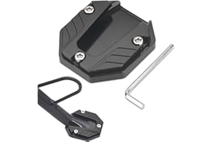 NTGRTY Motorrad Seitenständer CNC Aluminium Motorrad Ständer Fuß Seitenverlängerung Pad Universal Motorrad Ständer Platte Seitenständer Vergrößern Motorrad Seitenständer Unterlage Seitenständer Pad