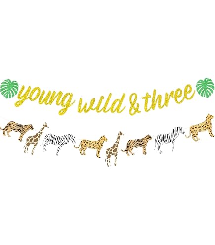 Dschungel-Tier Cake Topper Set – 25-teilig Für 3. Geburtstag, Safari-Motiv (Löwe, Giraffe, Zebra, Gepard)