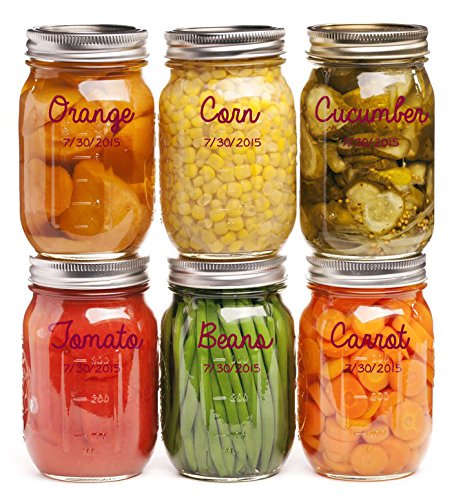 GAINWELL WEINGLAS MARKER / STIFTE – 8-teiliges Set, lebensmittelecht, zum Beschriften von Gläsern - 6