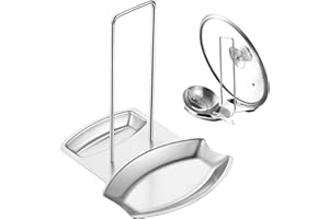 ETELIAR Supporto del Coperchio, Porta coperchi di Pentole Cucchiaio Resto in Acciaio Inox Conservare Gli Utensili da Cucina