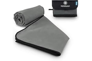 ‎BERGBRUDER BERGBRUDER Microfaser Handtücher - Viele Größen und Farben - Ultraleicht, kompakt & schnelltrocknend - Mikrofaser Handtuch, Reisehandtuch, Sporthandtuch, Badetuch Set mit Tasche