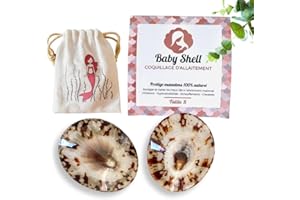 BABY SHELL Coquillages d'allaitement Nacre 100% Naturels Atelier Français - Soins CREVASSES | Taille Small
